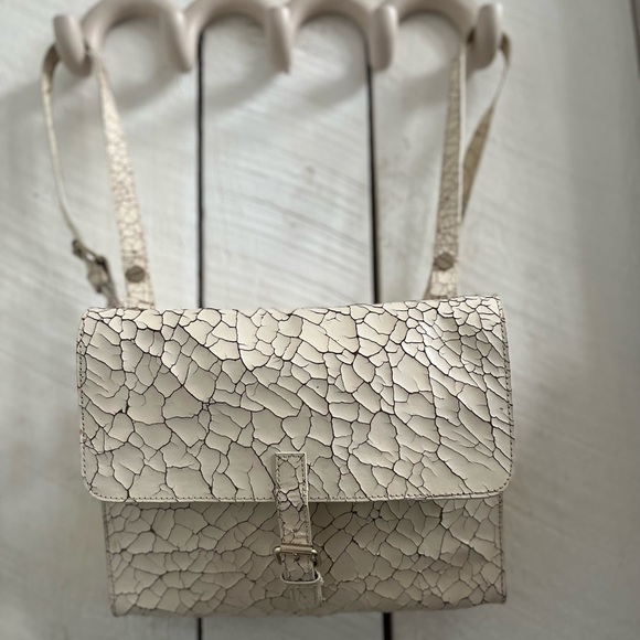 Club Monaco Cracked Leather Backpack - Picture 2 of 8